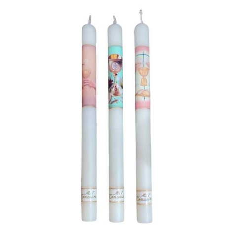 Velas Comunion Pintadas a mano